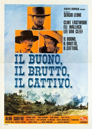 Il buono, il brutto, il cattivo - Italian Movie Poster (thumbnail)