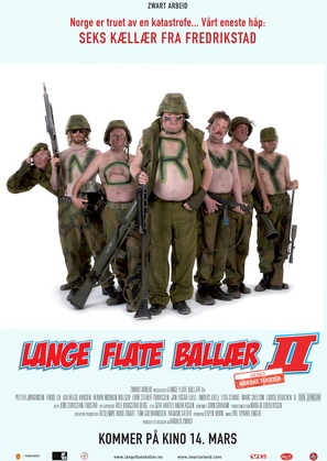 Lange flate ball&aelig;r II - Norwegian poster (thumbnail)