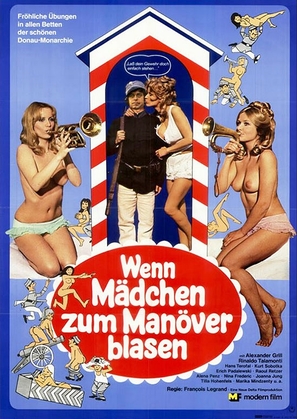Wenn M&auml;dchen zum Man&ouml;ver blasen - German Movie Poster (thumbnail)