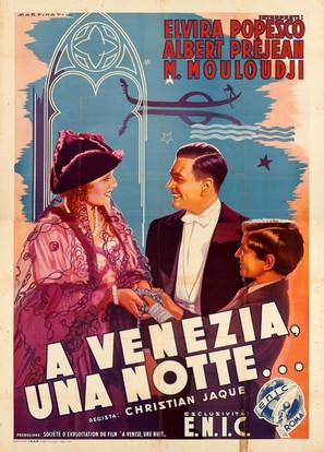 &Agrave; Venise, une nuit - Italian Movie Poster (thumbnail)