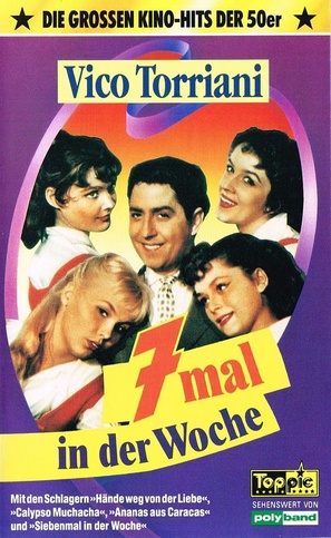 Siebenmal in der Woche - German VHS movie cover (thumbnail)