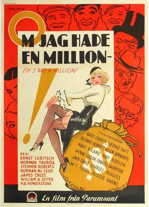 If I Had a Million - Swedish Movie Poster (thumbnail)