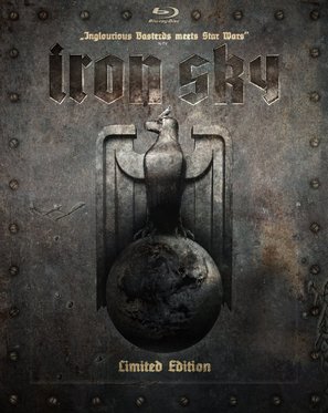 Iron Sky - British Blu-Ray movie cover (thumbnail)