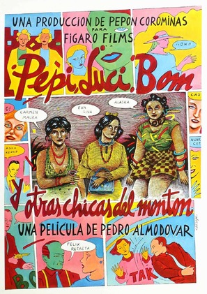 Pepi, Luci, Bom y otras chicas del mont&oacute;n - Spanish Movie Poster (thumbnail)