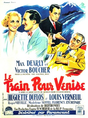 Le train pour Venise - French Movie Poster (thumbnail)