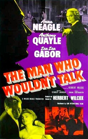 The Man Who Wouldn&#039;t Talk - British Movie Poster (thumbnail)