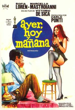 Ieri, oggi, domani - Spanish Movie Poster (thumbnail)