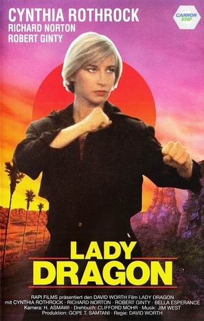 Lady Dragon - German VHS movie cover (thumbnail)