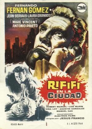 Rifif&iacute; en la ciudad - Spanish Movie Poster (thumbnail)