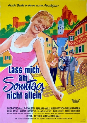 Lass mich am Sonntag nicht allein - German Movie Poster (thumbnail)