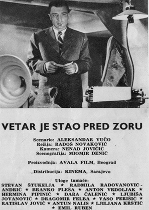 Vetar je stao pred zoru - Yugoslav Movie Poster (thumbnail)