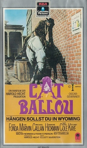 Cat Ballou - German VHS movie cover (thumbnail)