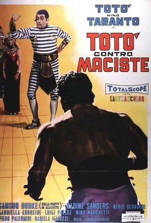 Tot&ograve; contro Maciste - Italian Movie Poster (thumbnail)