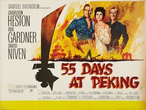 55 Days at Peking - British Movie Poster (thumbnail)