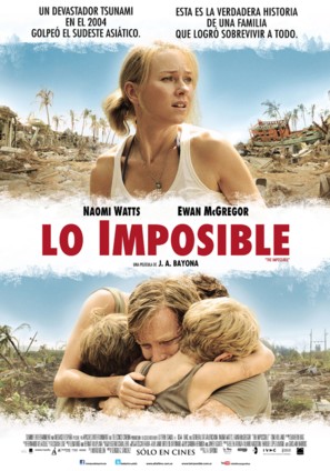 Lo imposible - Argentinian Movie Poster (thumbnail)