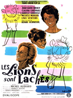 Les lions sont l&acirc;ch&eacute;s - French Movie Poster (thumbnail)