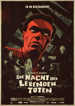 Night of the Living Dead - German Movie Poster (thumbnail)