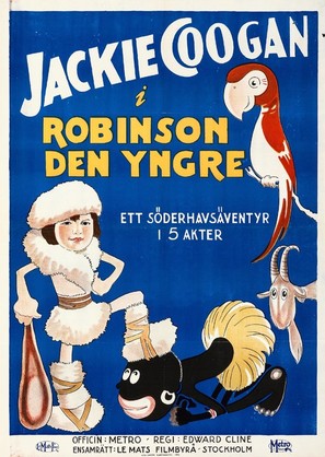 Little Robinson Crusoe - Swedish Movie Poster (thumbnail)