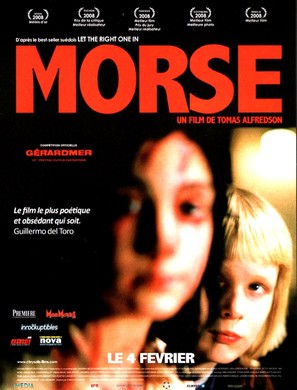 L&aring;t den r&auml;tte komma in - French Movie Poster (thumbnail)