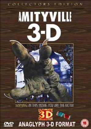 Amityville 3-D - British DVD movie cover (thumbnail)