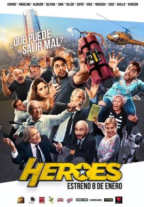 H&eacute;roes, el asilo contra la opresi&oacute;n - Chilean Movie Poster (thumbnail)