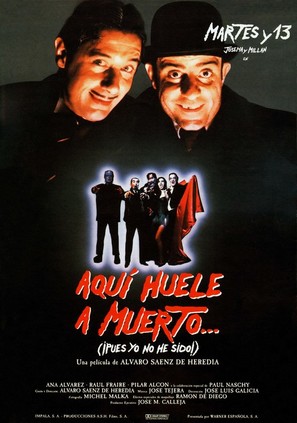 Aqu&iacute; huele a muerto... (&iexcl;pues yo no he sido!) - Spanish Movie Poster (thumbnail)