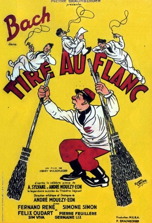 Tire au flanc - French Movie Poster (thumbnail)