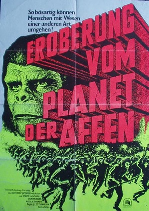 Conquest of the Planet of the Apes - German Movie Poster (thumbnail)