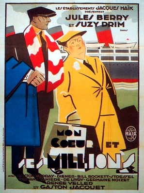 Mon coeur et ses millions - French Movie Poster (thumbnail)
