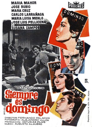 Siempre es domingo - Spanish Movie Poster (thumbnail)