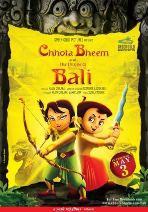 Chhota Bheem and the Throne of Bali - Indian Movie Poster (thumbnail)