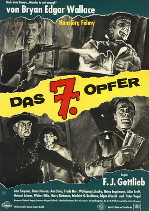 Das siebente Opfer - German Movie Poster (thumbnail)