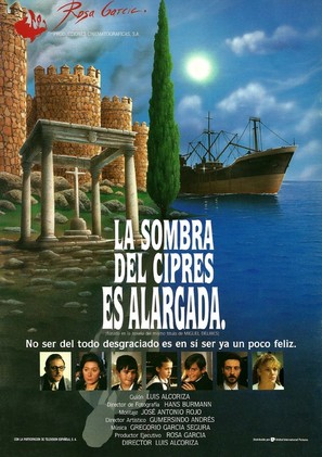 La sombra del cipr&eacute;s es alargada - Spanish Movie Poster (thumbnail)