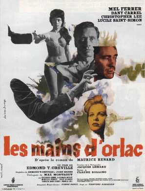 The Hands of Orlac - French Movie Poster (thumbnail)