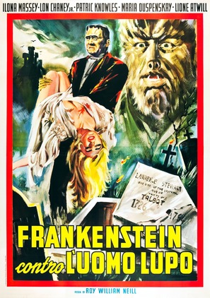 Frankenstein Meets the Wolf Man - Italian Theatrical movie poster (thumbnail)