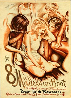 Acht M&auml;dels im Boot - German Movie Poster (thumbnail)