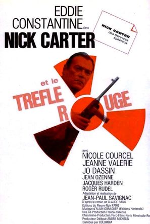 Nick Carter et le tr&egrave;fle rouge - French Movie Poster (thumbnail)