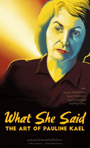 What She Said: The Art of Pauline Kael - Movie Poster (thumbnail)