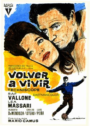 Volver a vivir - Spanish Movie Poster (thumbnail)