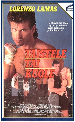 Night of the Warrior - Finnish VHS movie cover (thumbnail)