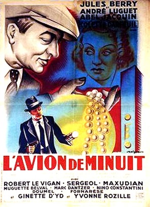 L&#039;avion de minuit - French Movie Poster (thumbnail)