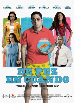 De pez en cuando - Cuban Movie Poster (thumbnail)