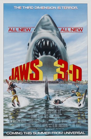 Jaws 3D - Advance movie poster (thumbnail)