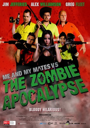 Me and My Mates vs. The Zombie Apocalypse - Australian Movie Poster (thumbnail)