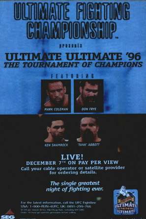 UFC: Ultimate Ultimate 1996 - Movie Poster (thumbnail)