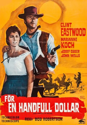 Per un pugno di dollari - Swedish Movie Poster (thumbnail)