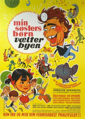 Min s&oslash;sters b&oslash;rn v&aelig;lter byen - Danish Movie Poster (thumbnail)