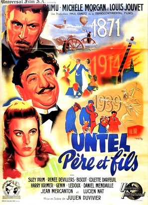 Untel p&egrave;re et fils - French Movie Poster (thumbnail)
