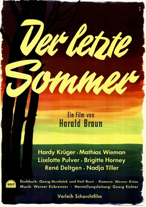 Der letzte Sommer - German Movie Poster (thumbnail)