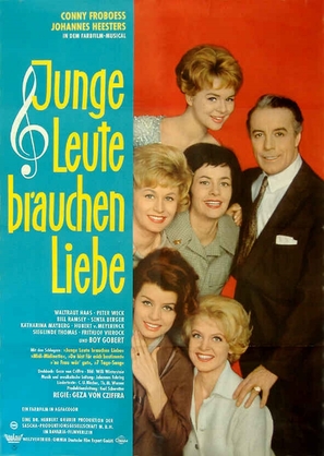 Junge Leute brauchen Liebe - German Movie Poster (thumbnail)